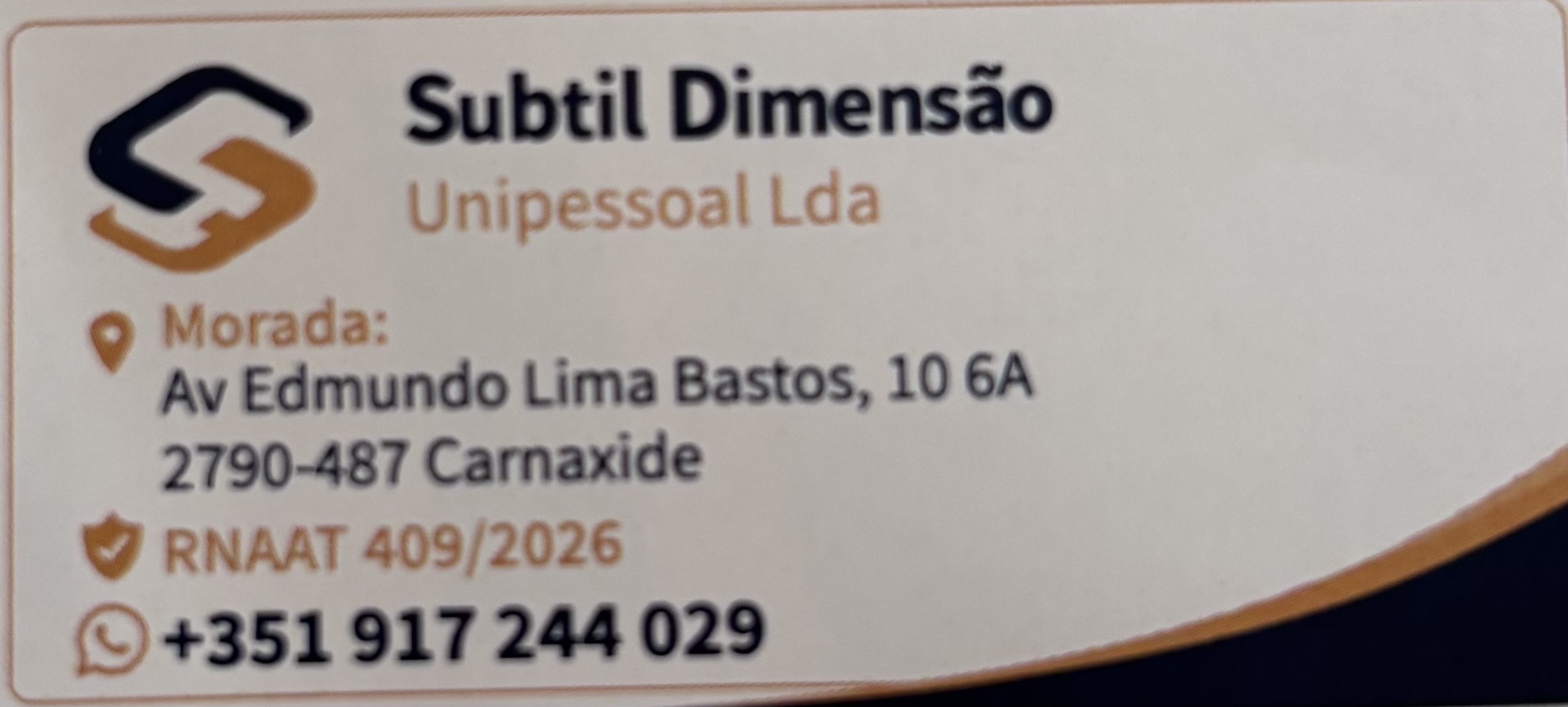 SUBTIL DIMENSÃO UNIPESSOAL LDA