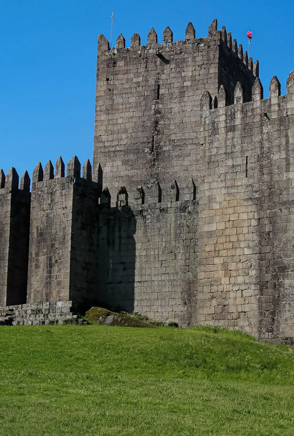 Explore the historic Guimarães Castle, a stunning example of medieval architecture in Portugal.