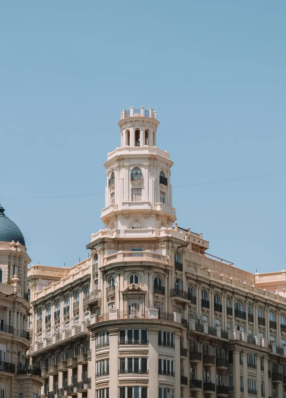 Explore the captivating neoclassical architecture in Valencia's historic cityscape.