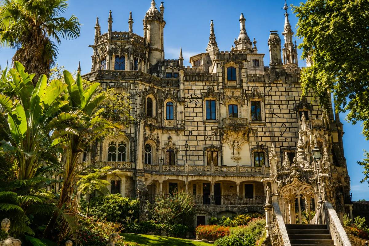 De Lisboa: Sintra, Palácio da Pena, Quinta da Regaleira e Cascais